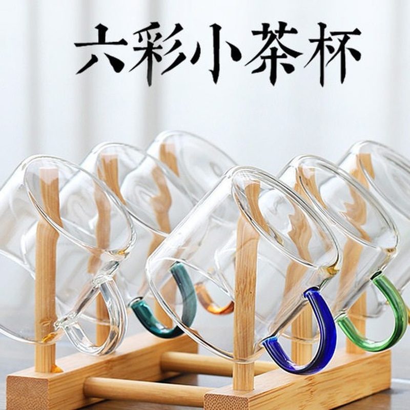 耐热茶杯 配沥水杯架套装 细节图1