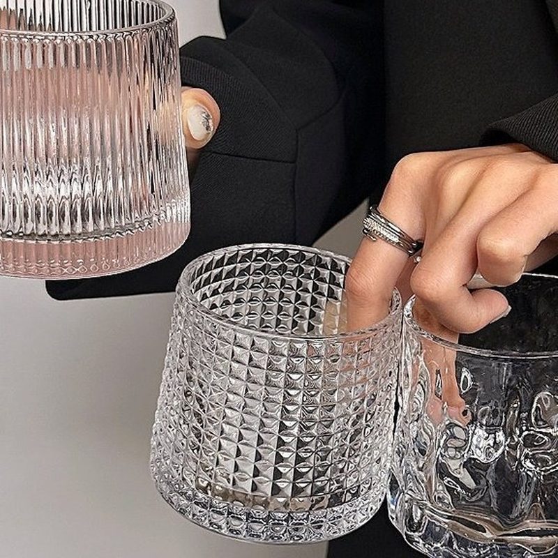 复古玻璃杯 冰美式拿铁咖啡杯 细节图1
